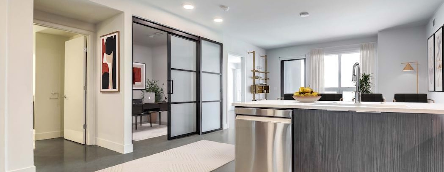 Open Kitchen with Office Space
